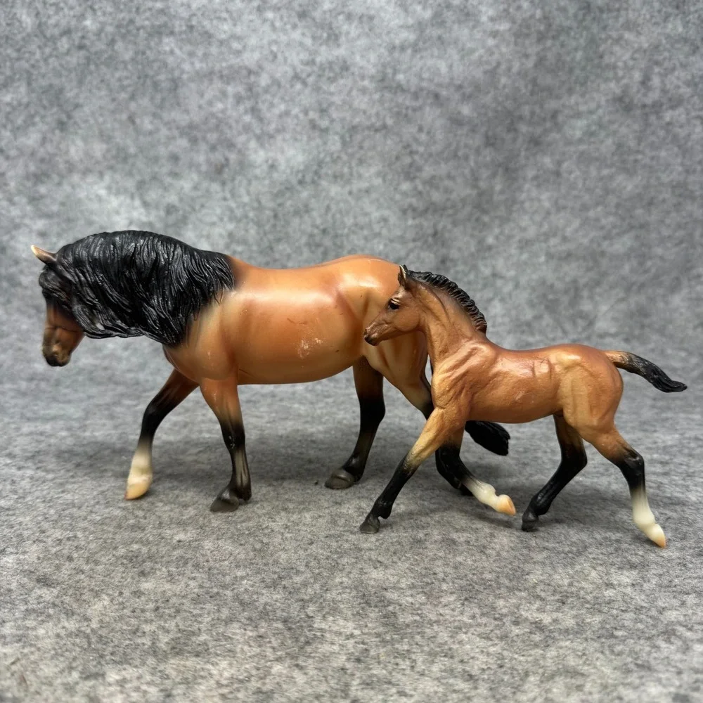 Breyer Dartmoor Mare & Foal 62043 Set Mealy Bay Dartmoor Pony Haflinger